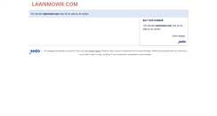 Desktop Screenshot of lawnmowr.com